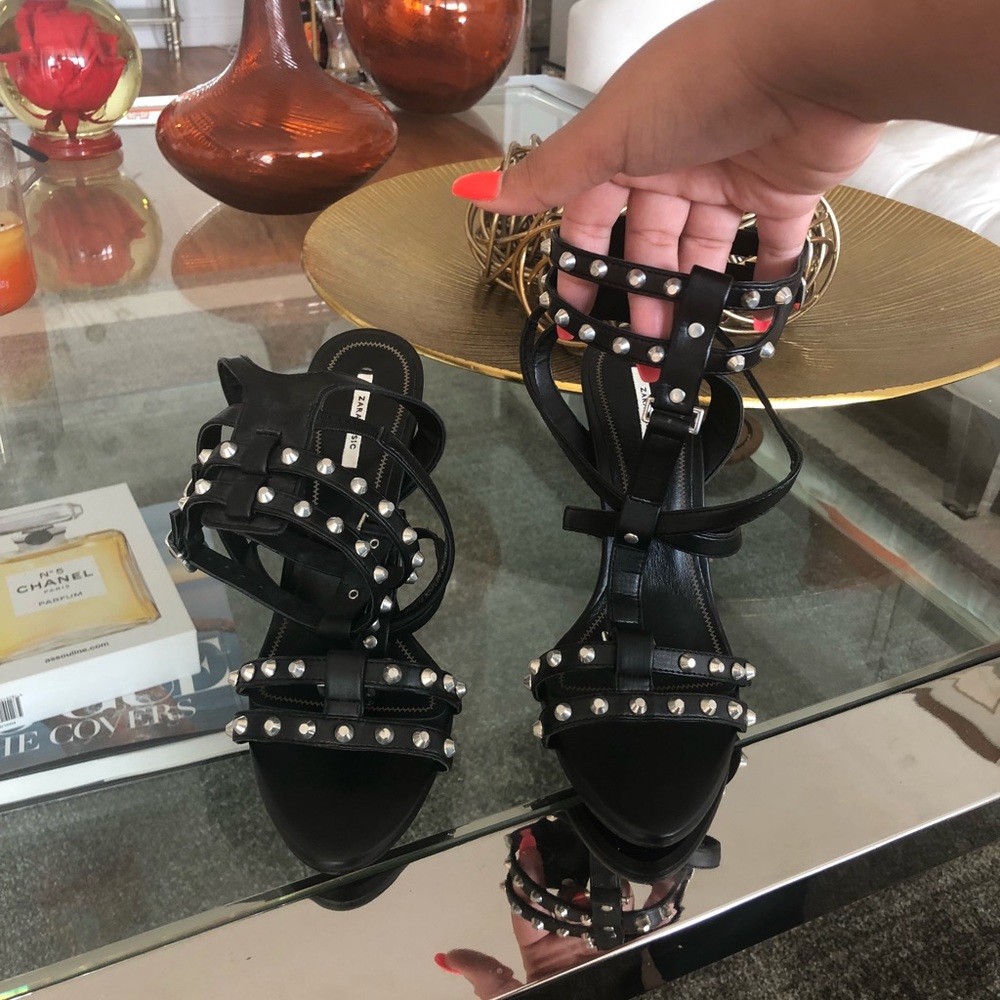 Zara studded heels